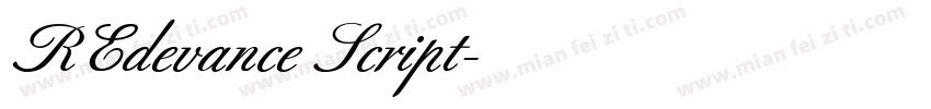 REdevance Script字体转换